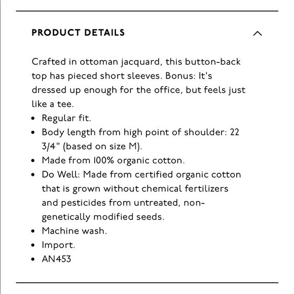 Brand new Madewell Ottoman Jacquard Button-Back Top - Picture 3 of 3